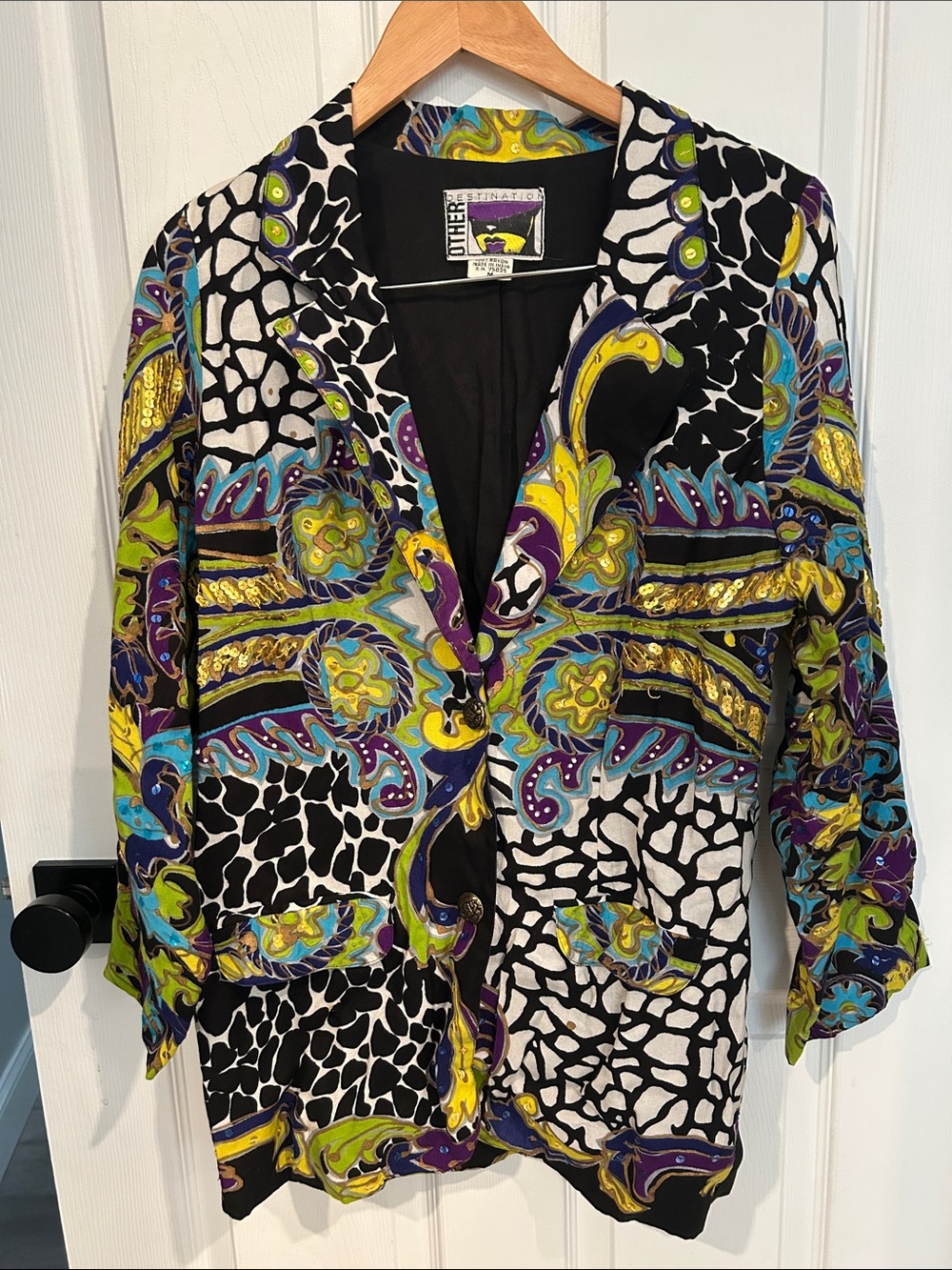 Vintage Multicolor Button closure Jacket